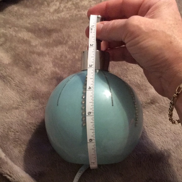 Soap or lotion dispenser. Blue with rhinestone detail. - Picture 8 of 9